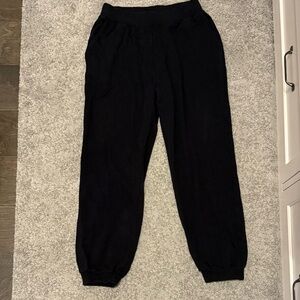 Uniqlo Black Jogger Sweatpants Relaxed Fit